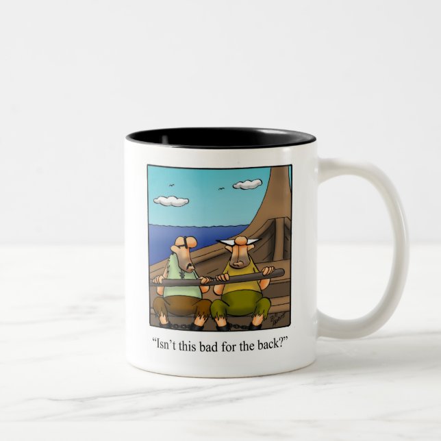 Caneca De Café Em Dois Tons Trabalho Engraçado Humor Mug (Direita)