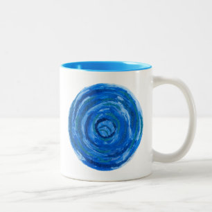 Caneca De Café Em Dois Tons trabalhos de arte azuis curas #2 de 5th-Throat