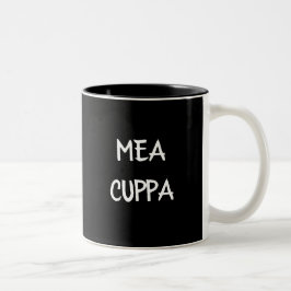 Caneca De Café Em Dois Tons Tradicional Latim Mea Cuppa