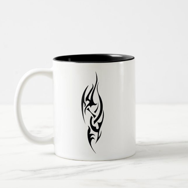 Caneca De Café Em Dois Tons Traditional Tattoo Art Inspired Design (Esquerda)