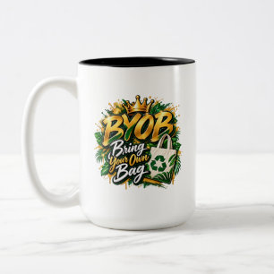 Caneca De Café Em Dois Tons Traga Sua Própria Bolsa Ecofriendly Café de Duas C