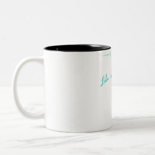 Caneca De Café Em Dois Tons Trailblazer assentado: Continue com meu hilariante