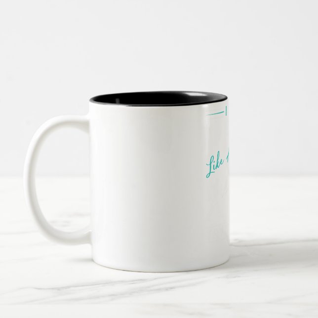Caneca De Café Em Dois Tons Trailblazer assentado: Continue com meu hilariante (Esquerda)