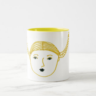 Caneca De Café Em Dois Tons Tranças