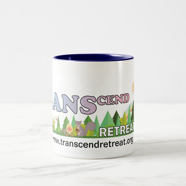 Caneca De Café Em Dois Tons TRANScend Retreat Mug! (Centro)