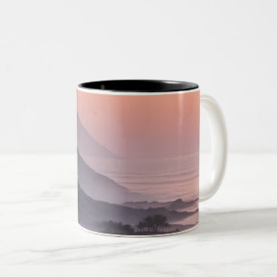 Caneca De Café Em Dois Tons Transições de cores de suavização de designs de gr