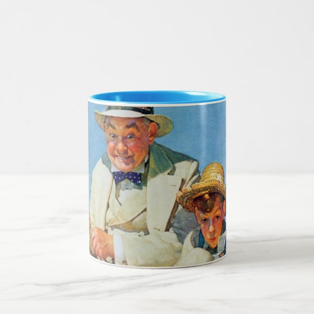 Caneca De Café Em Dois Tons Travando grande (Centro)