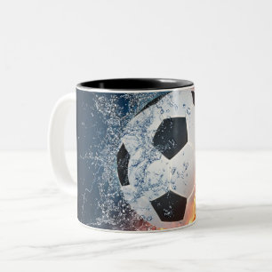 Caneca De Café Em Dois Tons Travesseiro de Arremesso de Bola de Futebol/Futebo