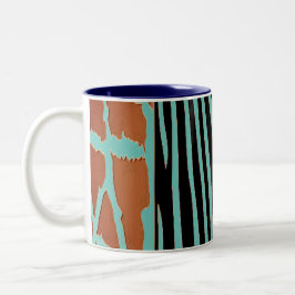 Caneca De Café Em Dois Tons Travesseiro Rustic Animal Printed Zebra Stripe