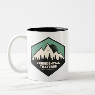 Caneca De Café Em Dois Tons Travessia Presidencial New Hampshire Turquesa