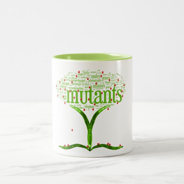 Caneca De Café Em Dois Tons tree2b (Centro)
