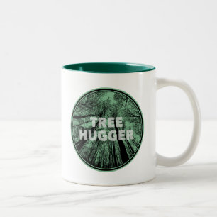 Caneca De Café Em Dois Tons Tree Hugger Green
