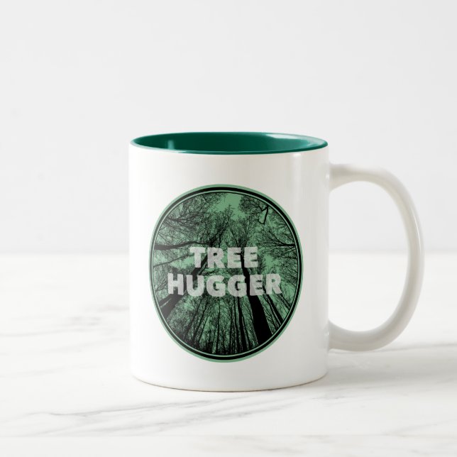 Caneca De Café Em Dois Tons Tree Hugger Green (Direita)
