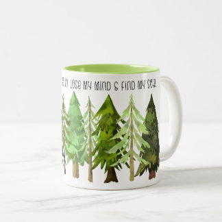 Caneca De Café Em Dois Tons Tree Pine Forest Mug com Presente de Cotação