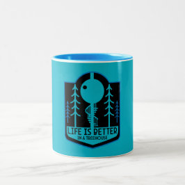 Caneca De Café Em Dois Tons Treehouse Homes