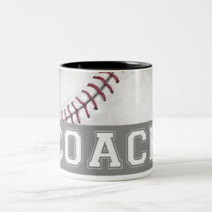 Caneca De Café Em Dois Tons Treinador Baseball