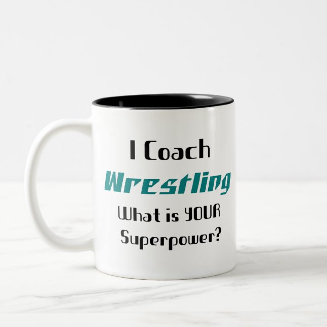 Caneca De Café Em Dois Tons treinador luta (Esquerda)