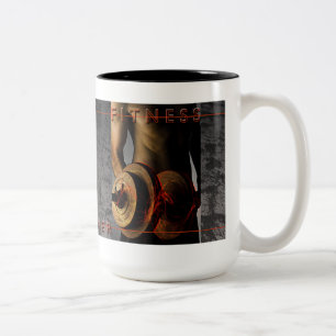 Caneca De Café Em Dois Tons Treinamento de peso - Mug, Copa