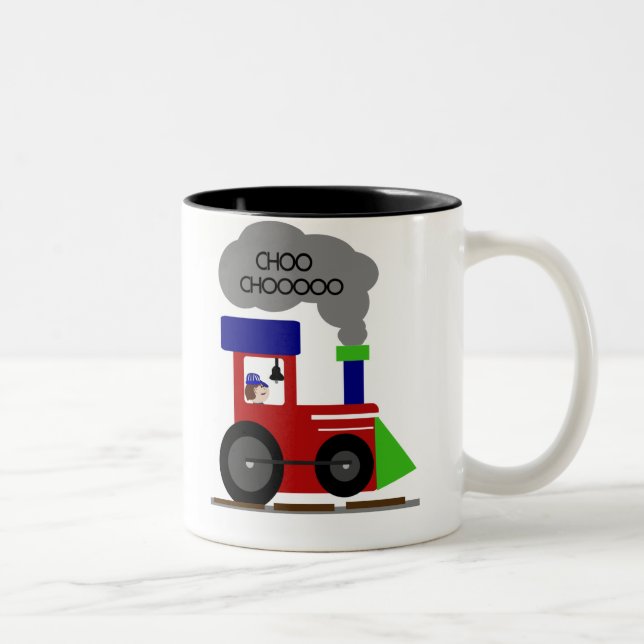Caneca De Café Em Dois Tons Trem de Choo Choo (Direita)