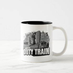 Caneca De Café Em Dois Tons Trem do dever de Berlim