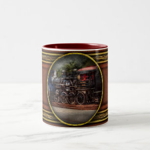 Caneca De Café Em Dois Tons Trem - Vapor - O trabalho do condutor