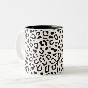 Caneca De Café Em Dois Tons Trendy Leopard