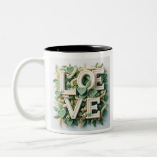 Caneca De Café Em Dois Tons Trendy Love Mug/Coffee Mug