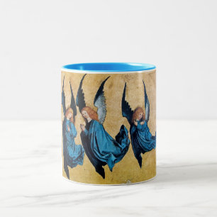 CANECA DE CAFÉ EM DOIS TONS TRÊS ÂNGULOS EM AZUL