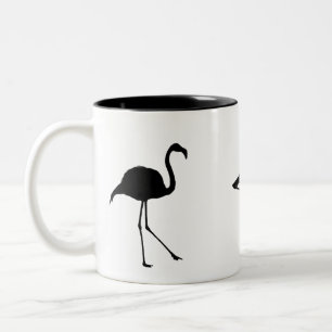 Caneca De Café Em Dois Tons Três Flamingos