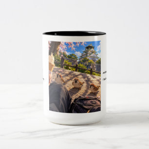 Caneca De Café Em Dois Tons Três pardais