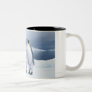 Caneca De Café Em Dois Tons Três rei pinguins