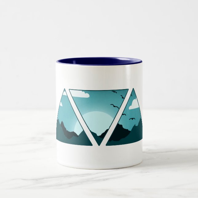 Caneca De Café Em Dois Tons Triângulo das Montanhas (Centro)