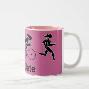 Caneca De Café Em Dois Tons Triatleta Mug