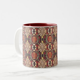 Caneca De Café Em Dois Tons Tribal Inspirado