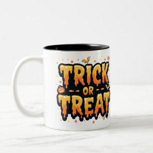 Caneca De Café Em Dois Tons Trick ou Treat-Halloween