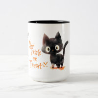 Trick ou Treine o Gato Negro Furioso Dia das Bruxa