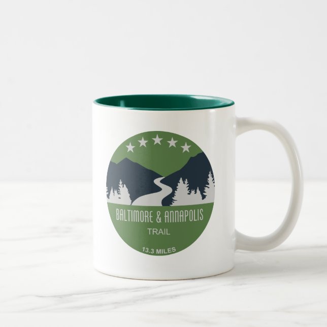 Caneca De Café Em Dois Tons Trilha Baltimore & Annapolis (Direita)