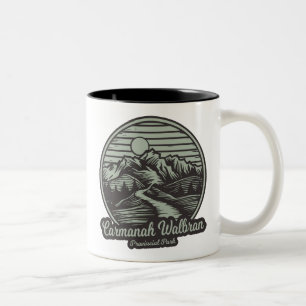 Caneca De Café Em Dois Tons Trilha da Montanha do Parque Provincial Carmanah W