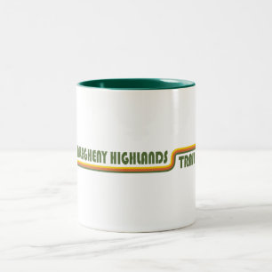 Caneca De Café Em Dois Tons Trilha das Terras Altas de Alegrey