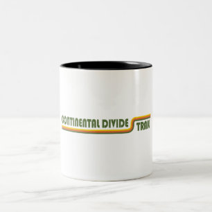 Caneca De Café Em Dois Tons Trilha de Divisão Continental