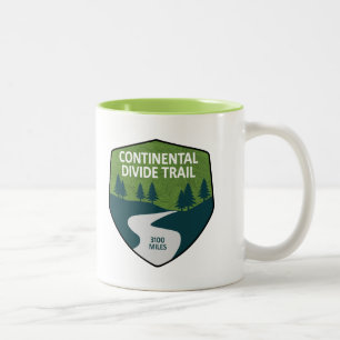 Caneca De Café Em Dois Tons Trilha de Divisão Continental