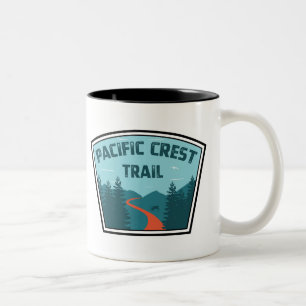 Caneca De Café Em Dois Tons Trilha de repouso do Pacífico