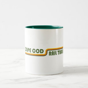 Caneca De Café Em Dois Tons Trilha do Cabo Cod Rail