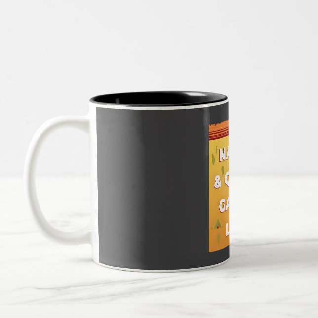 Caneca De Café Em Dois Tons Trilha do Jardim Queens - Bryce Canyon (Esquerda)