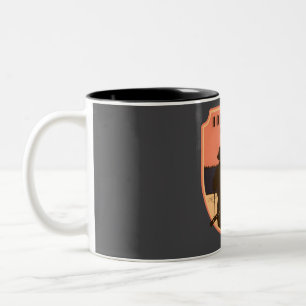 Caneca De Café Em Dois Tons Trilha do lago de ferradura - Parque Nacional de D