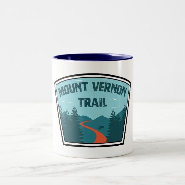 Caneca De Café Em Dois Tons Trilha do Monte Vernon (Centro)