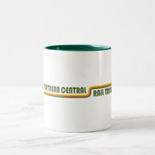 Caneca De Café Em Dois Tons Trilha do norte Central Rail