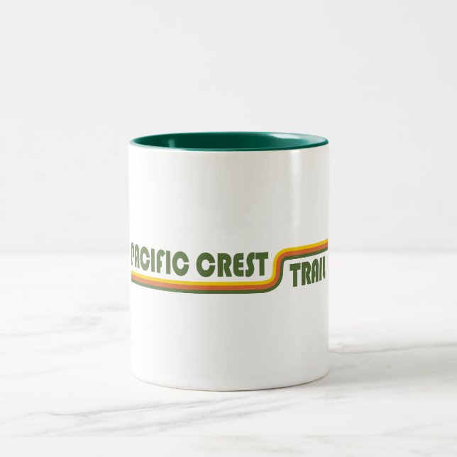 Caneca De Café Em Dois Tons Trilha do Pacífico Crest (Centro)