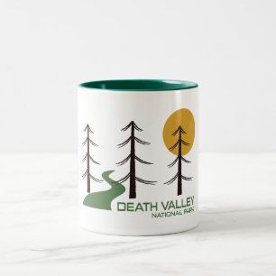 Caneca De Café Em Dois Tons Trilha do Parque Nacional do Vale da Morte
