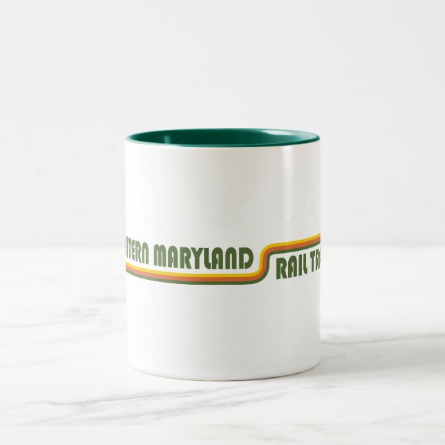 Caneca De Café Em Dois Tons Trilha do Western Maryland Rail (Centro)